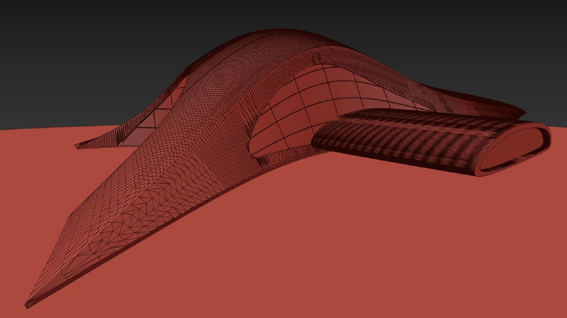 VR art Gallery 7 organic 3D model_5