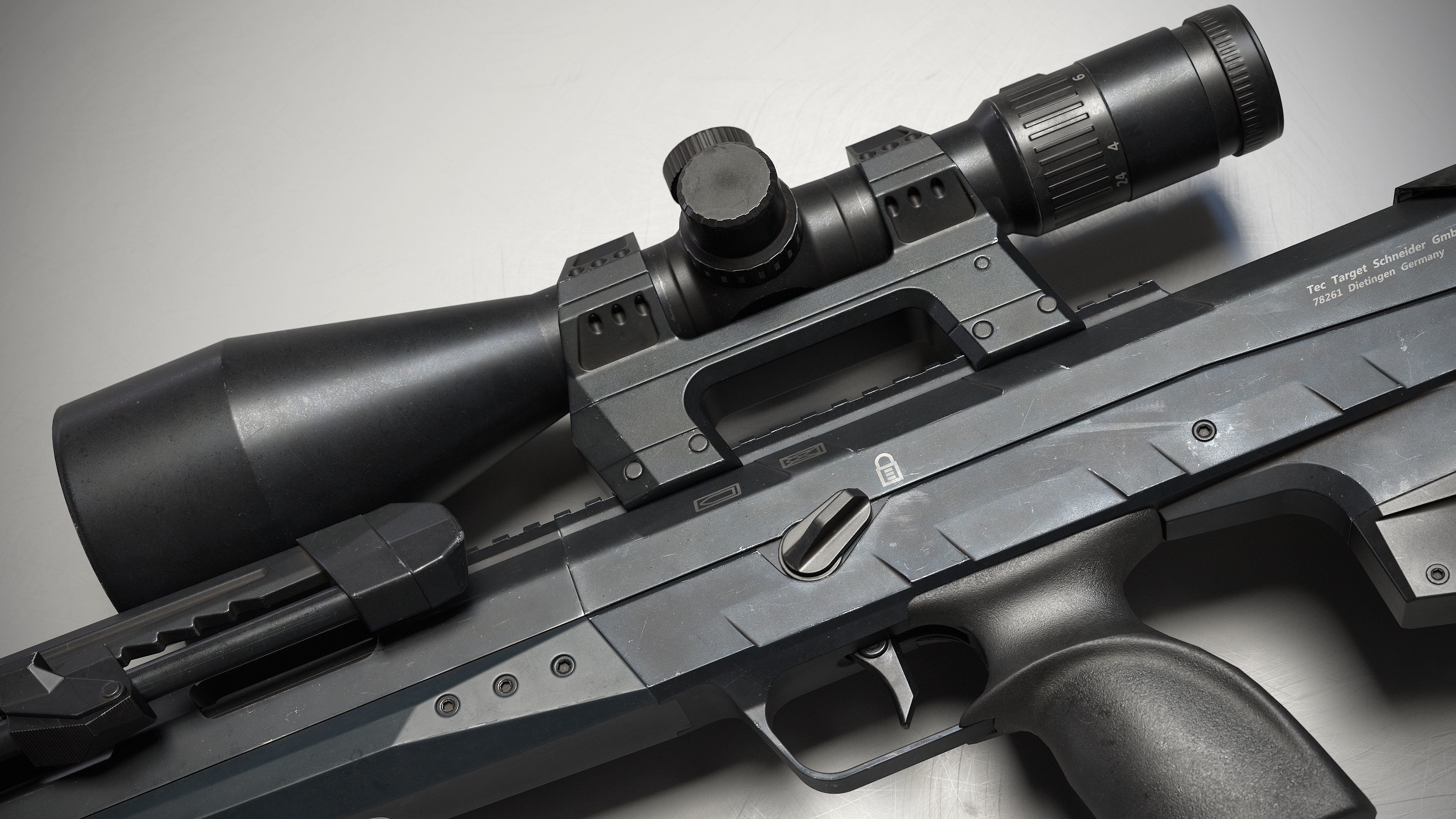 TTS Xceed sniper rifle Low-poly 3D model_4