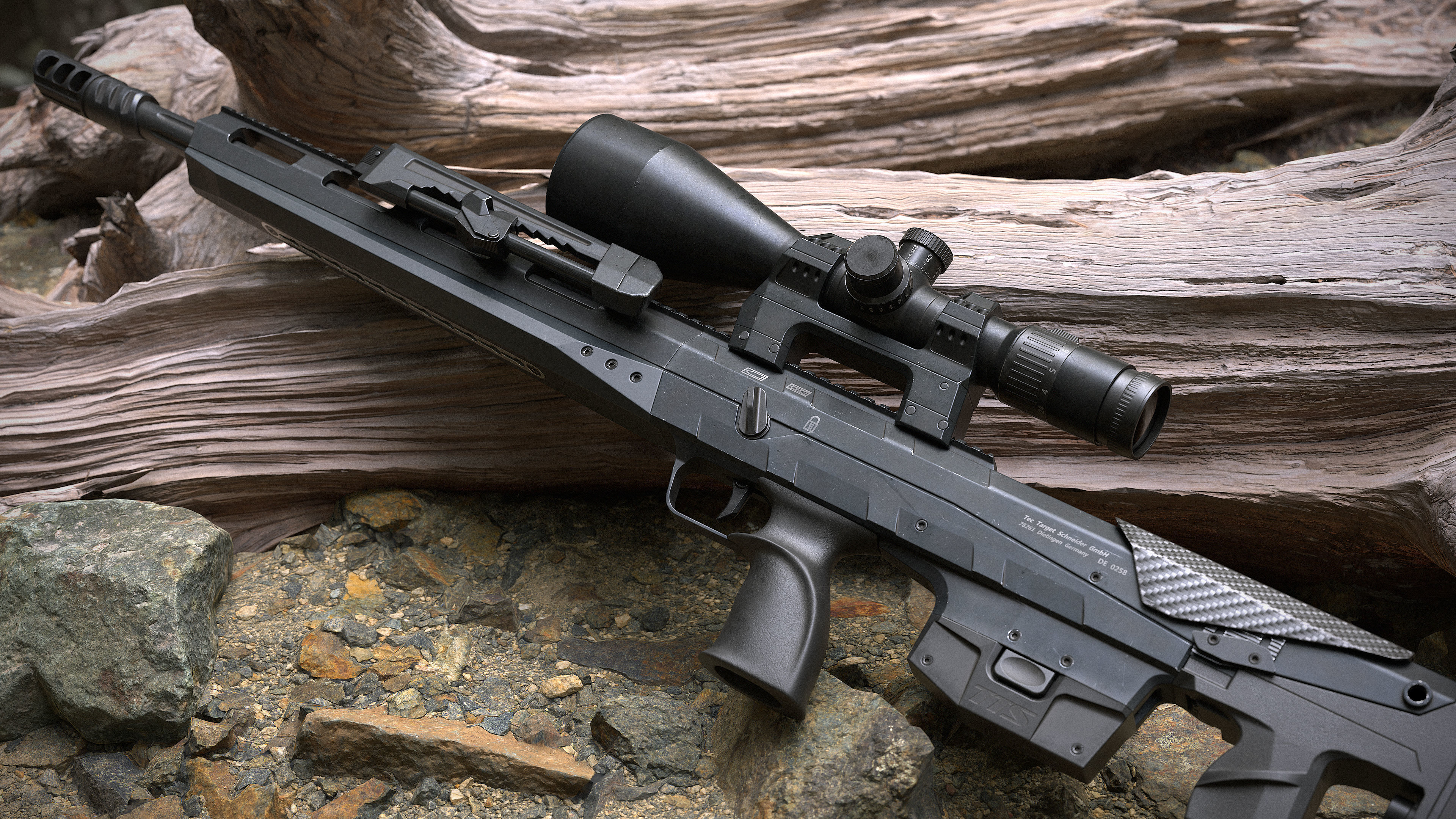 TTS Xceed sniper rifle Low-poly 3D model_9