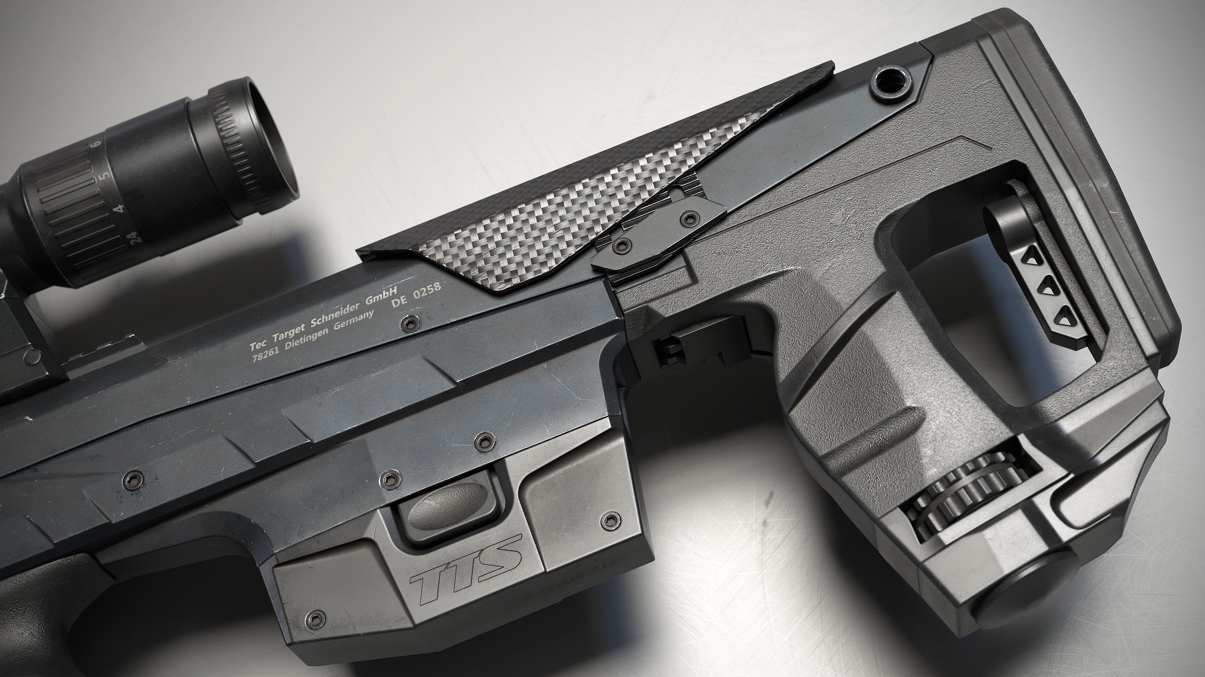 TTS Xceed sniper rifle Low-poly 3D model_3