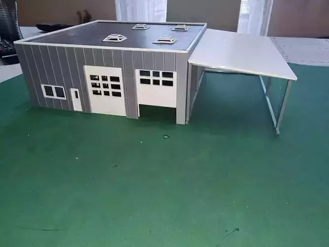 1 87 Scaled truck garage 3D print model