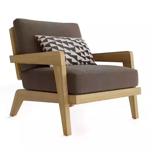 RH AVILA TEAK LOUNGE CHAIR