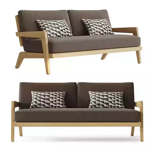RH AVILA TEAK SOFA 72
