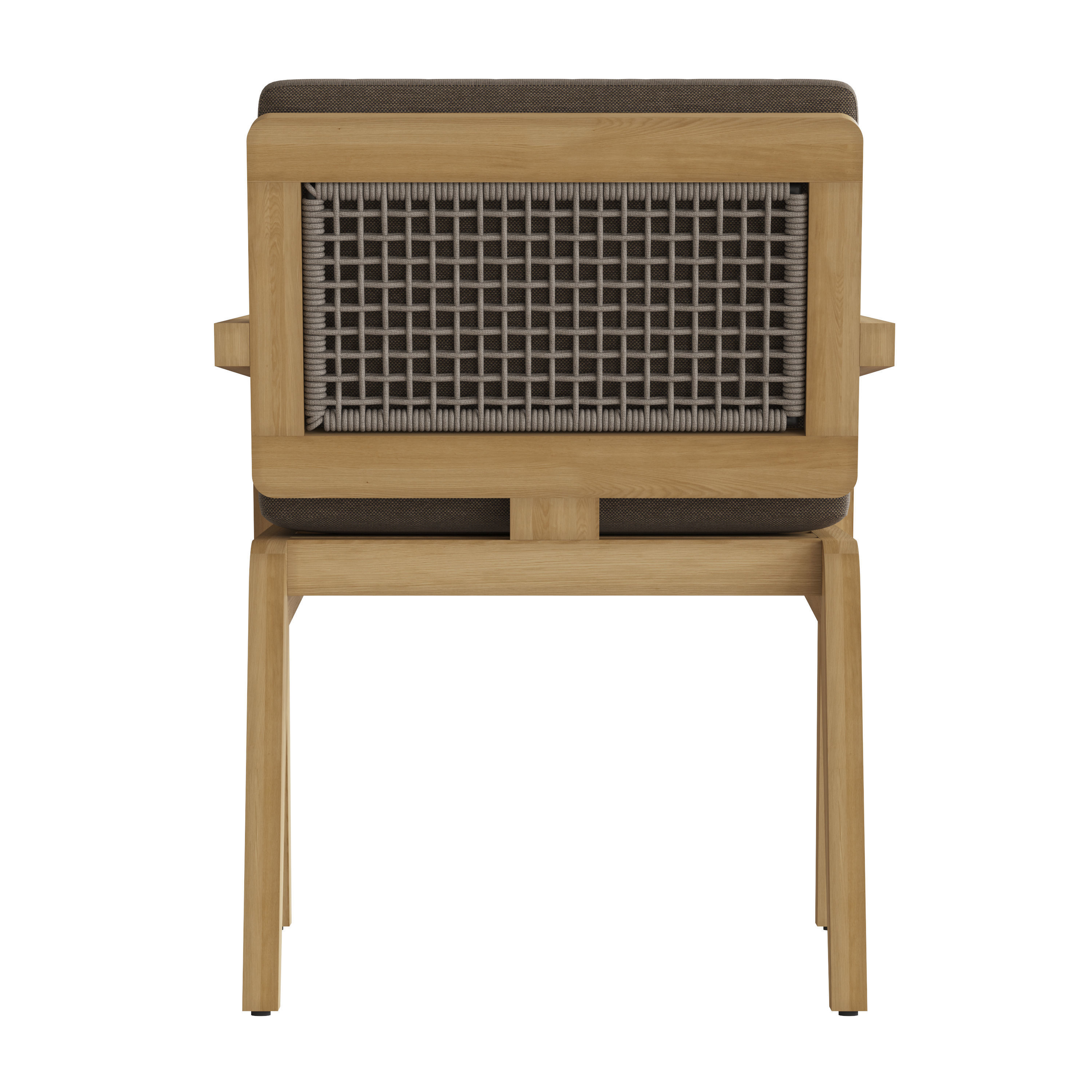 RH AVILA TEAK DINING TABLE 108 3D model_4