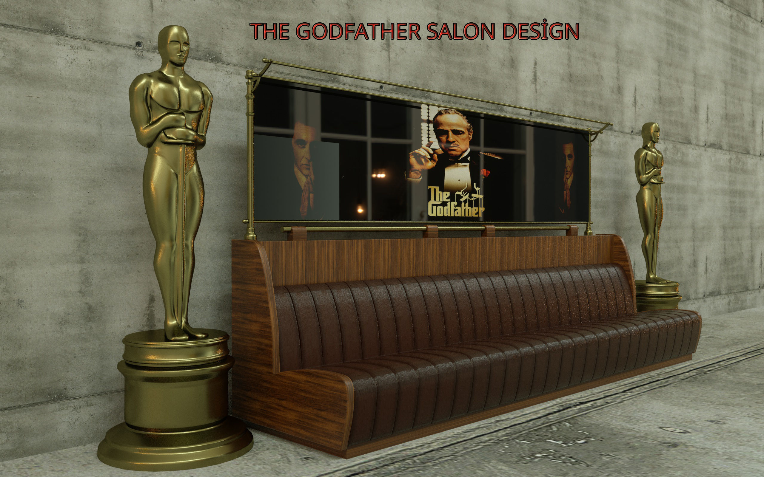 The Godfather SOFA 3D MODEL 3D model_2