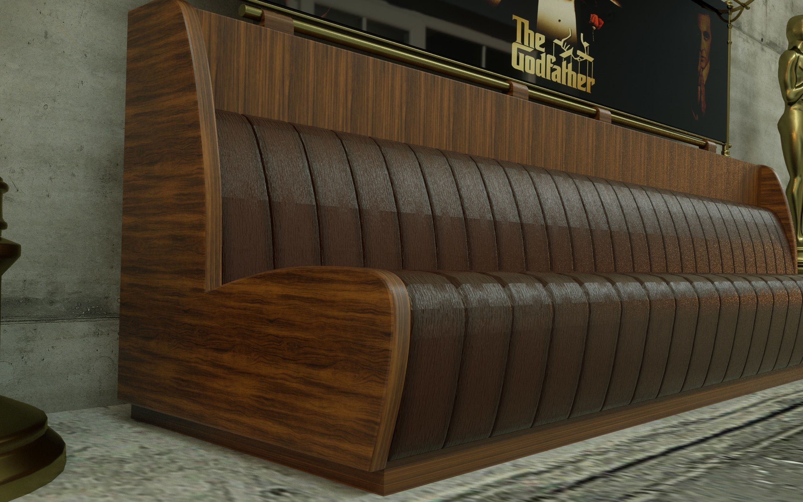 The Godfather SOFA 3D MODEL 3D model_7