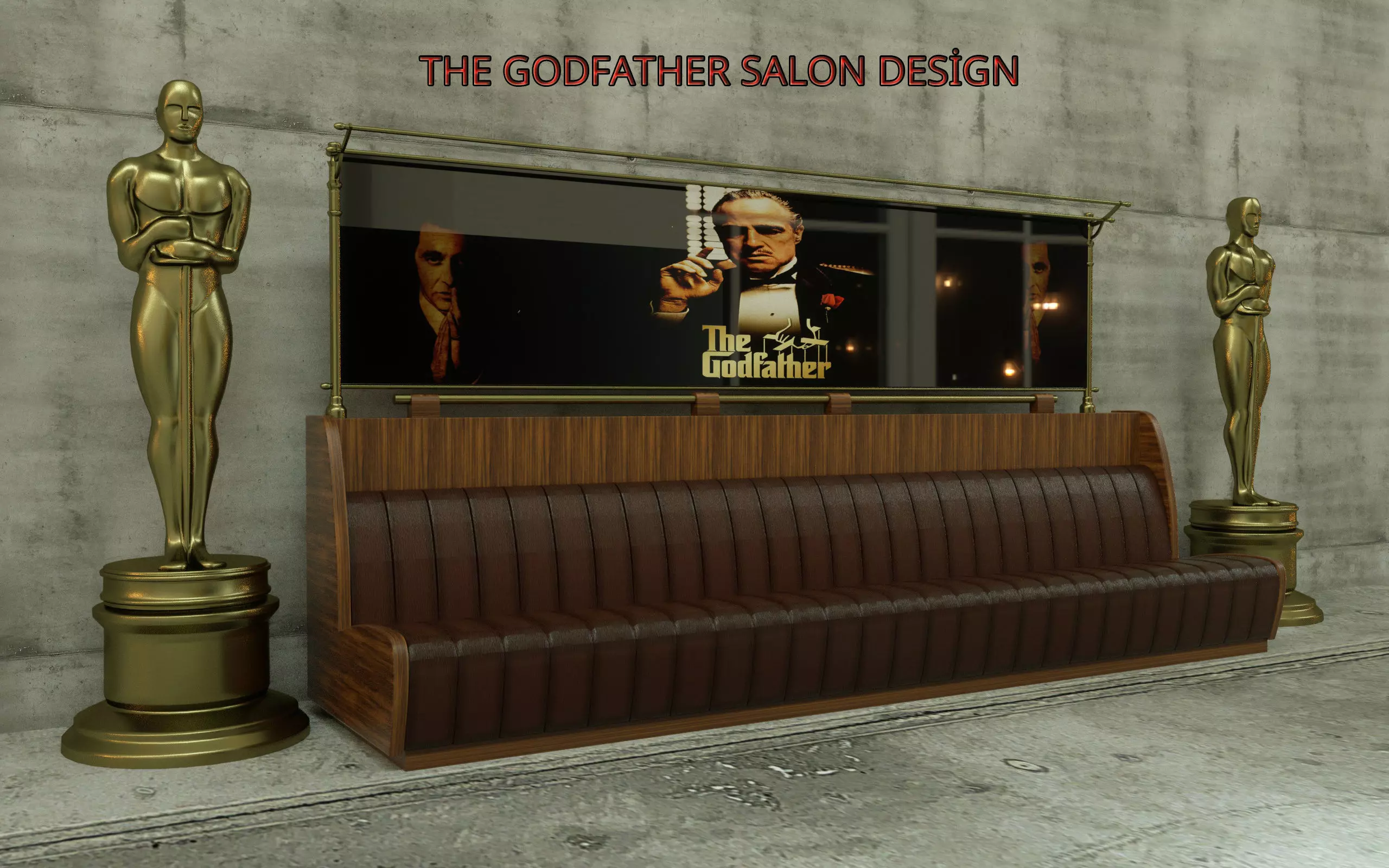 The Godfather SOFA 3D MODEL 3D model_0
