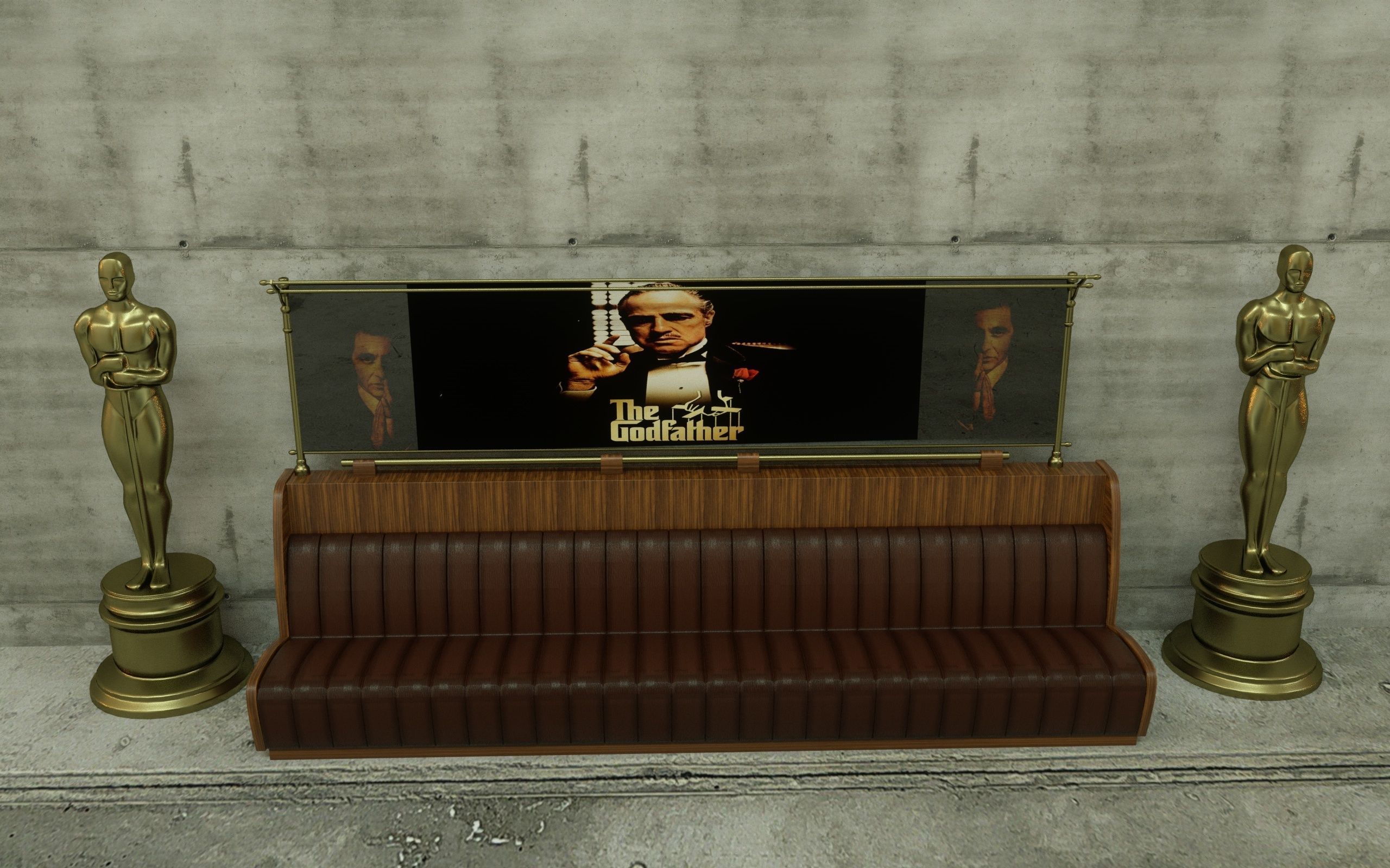 The Godfather SOFA 3D MODEL 3D model_3