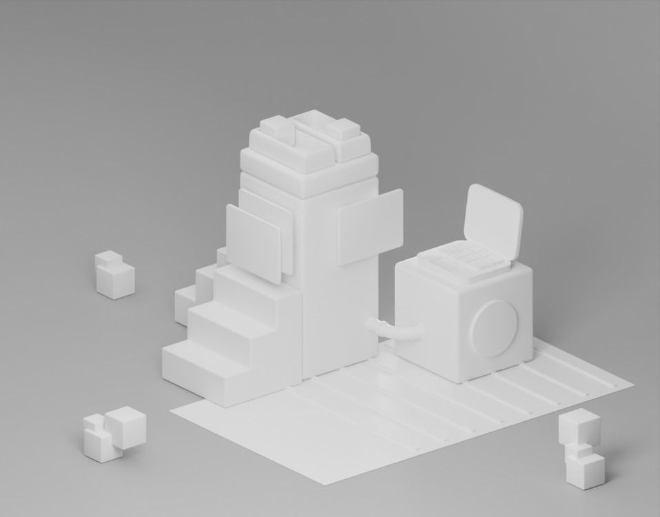 Science And Technology 3D model_4