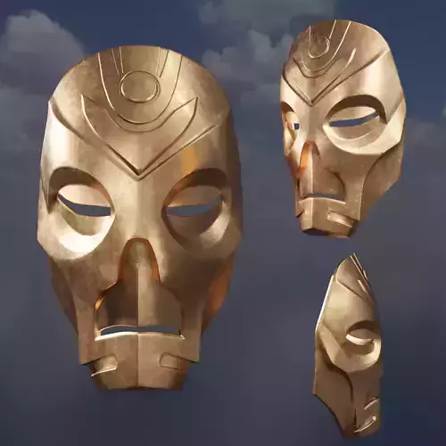 Dragon Priest Mask - TES Skyrim - STL 3d Print file 3D print model
