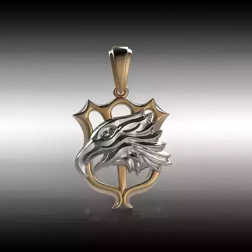 Eagle pendant 3D print model