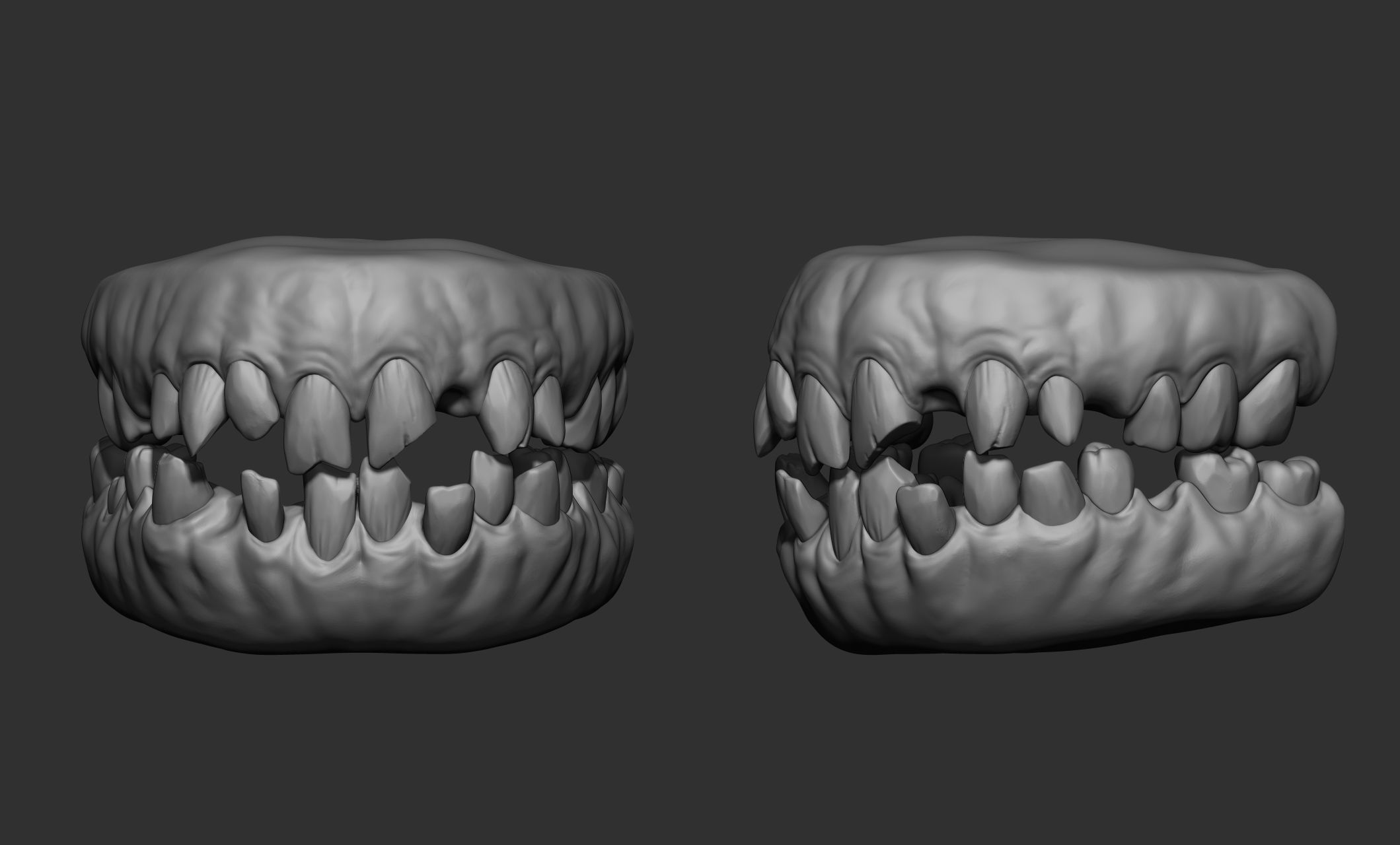 Creature  Monster Teeth 3D model_28