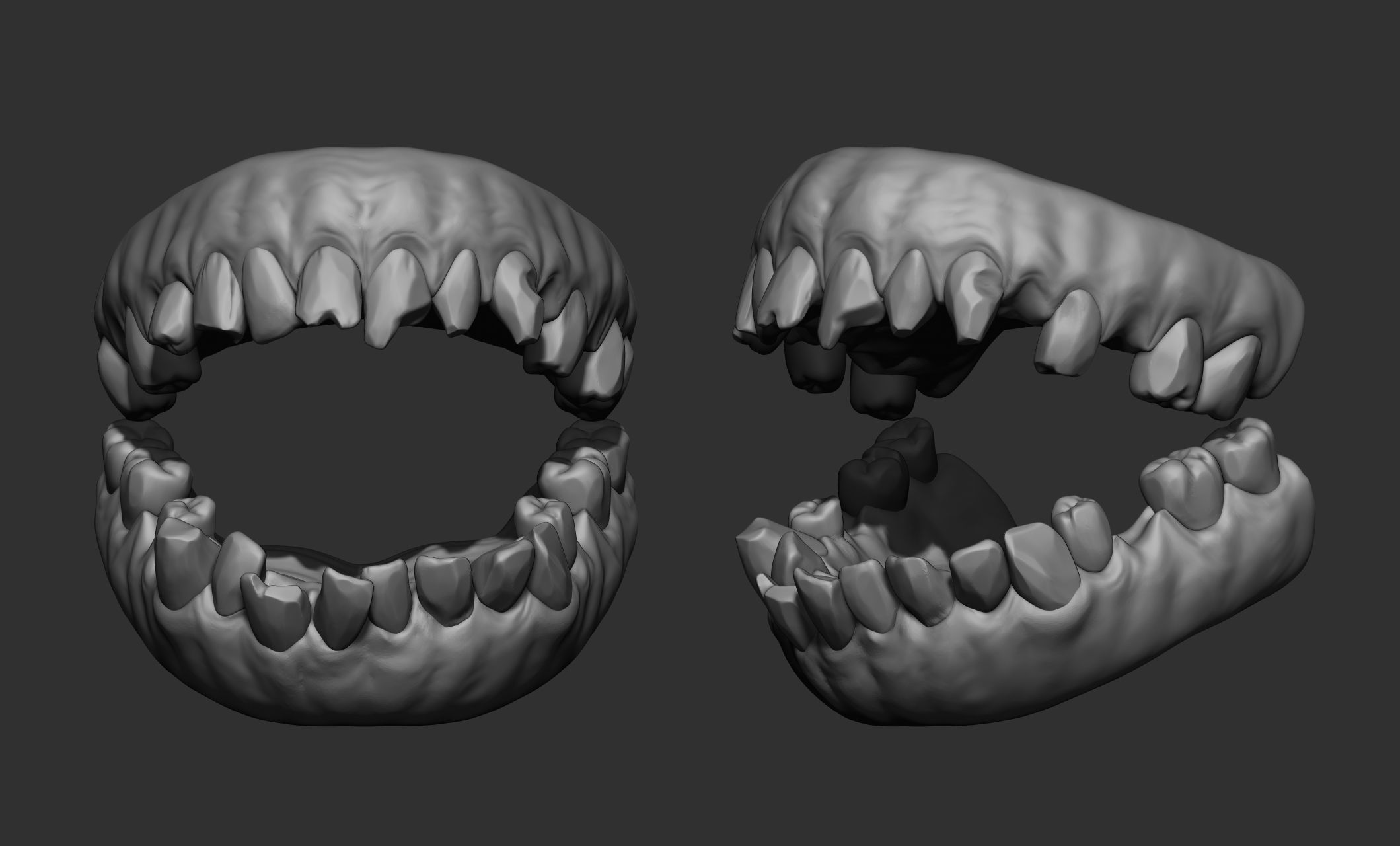 Creature  Monster Teeth 3D model_19