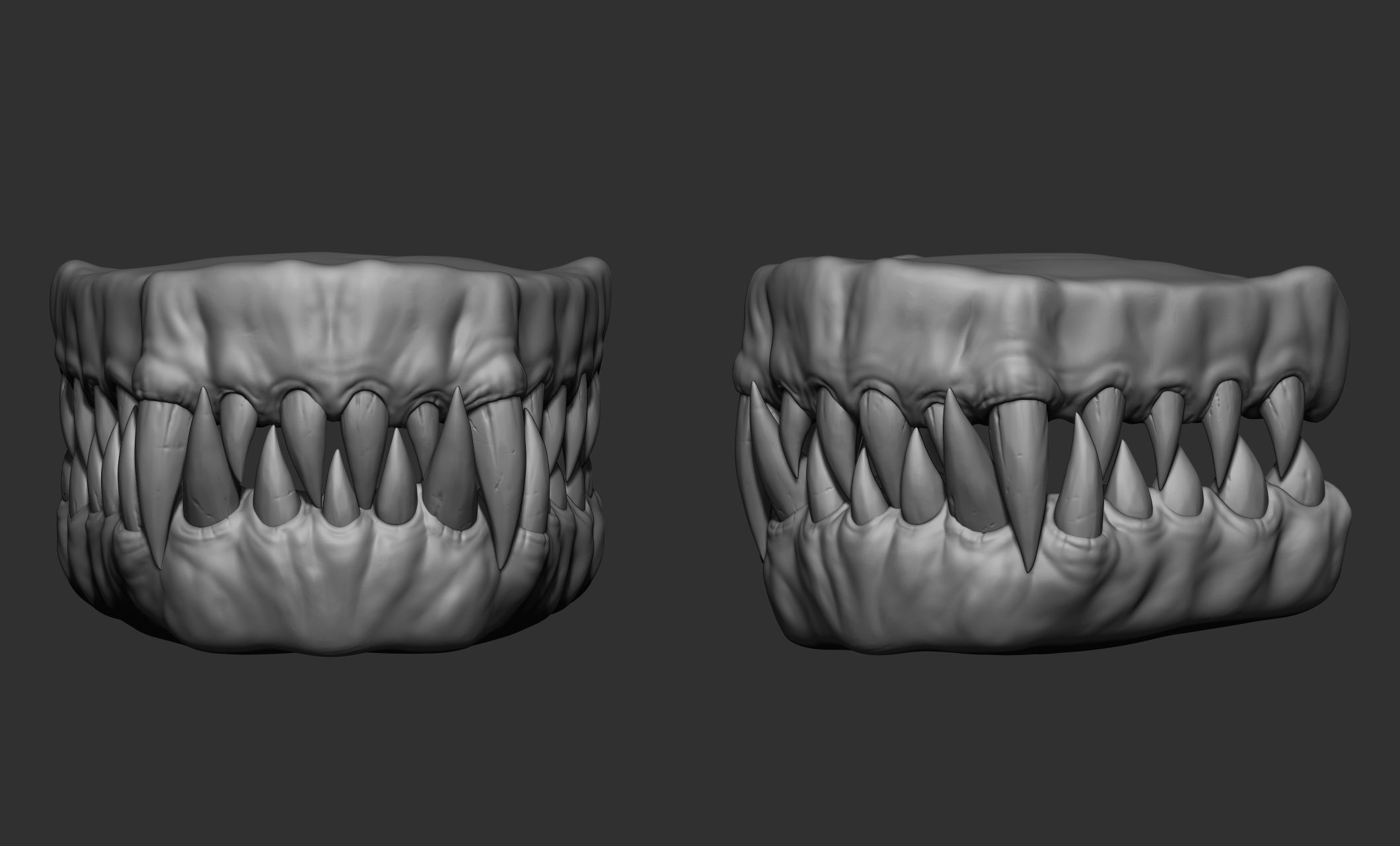 Creature  Monster Teeth 3D model_27