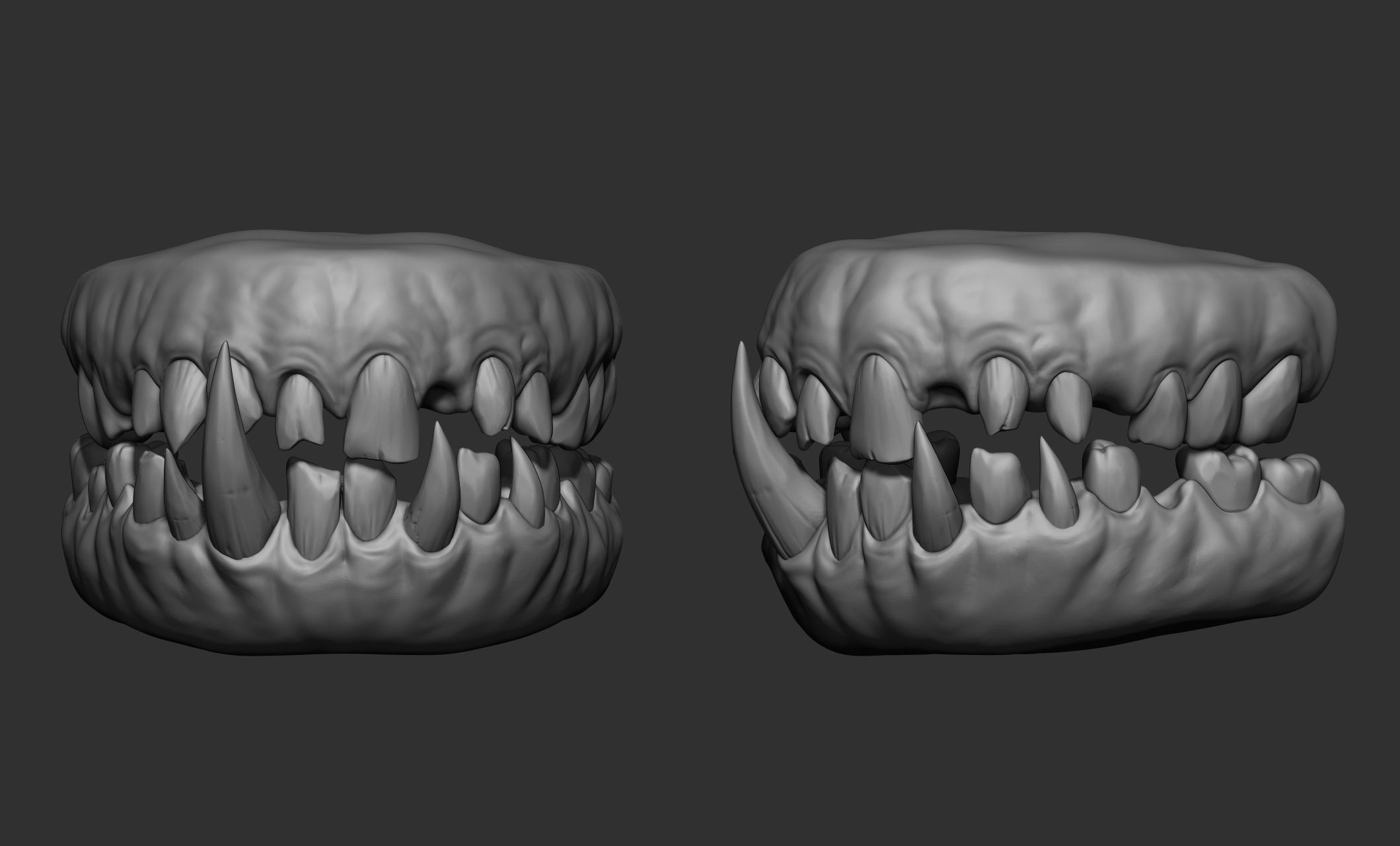 Creature  Monster Teeth 3D model_31