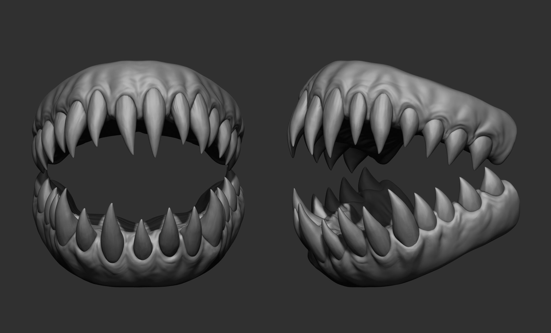 Creature  Monster Teeth 3D model_18