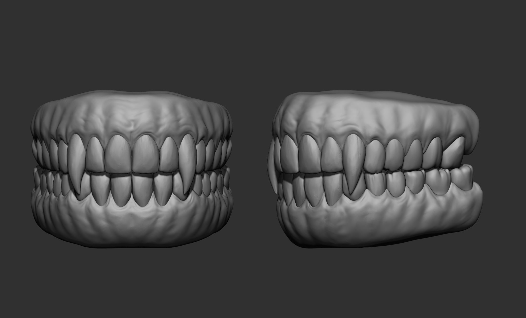 Creature  Monster Teeth 3D model_26