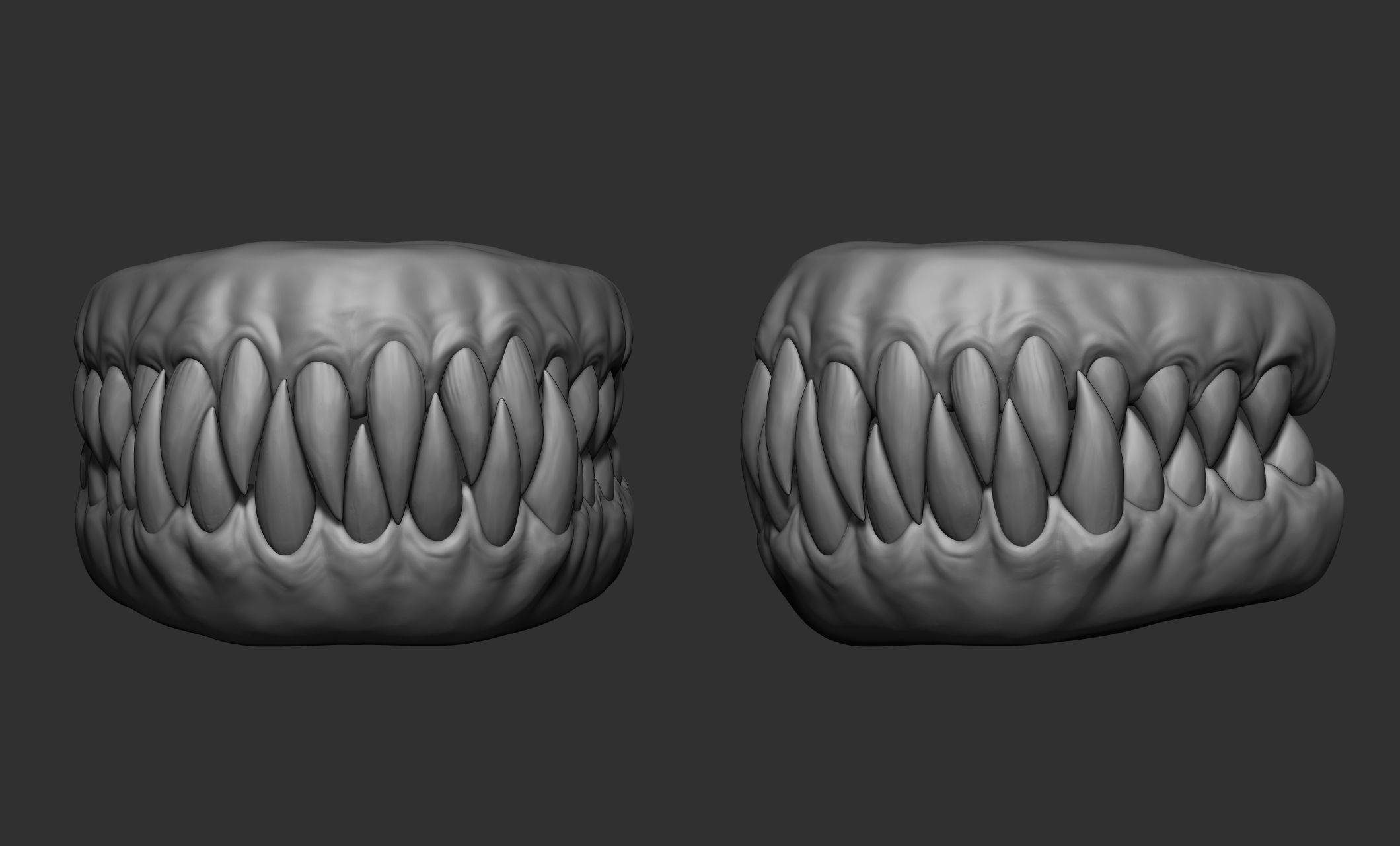 Creature  Monster Teeth 3D model_39
