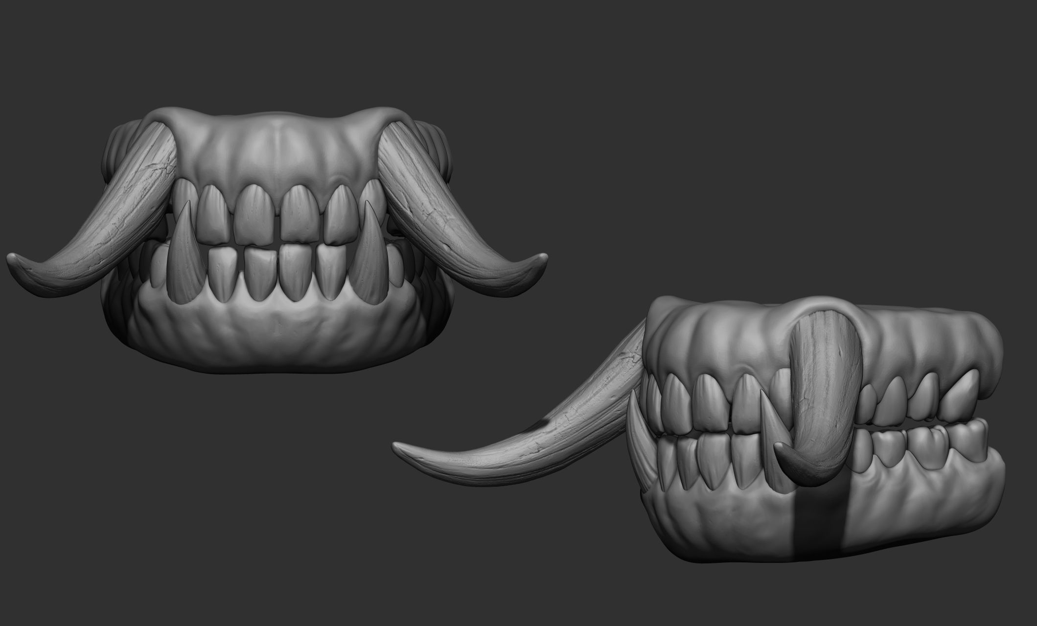 Creature  Monster Teeth 3D model_37