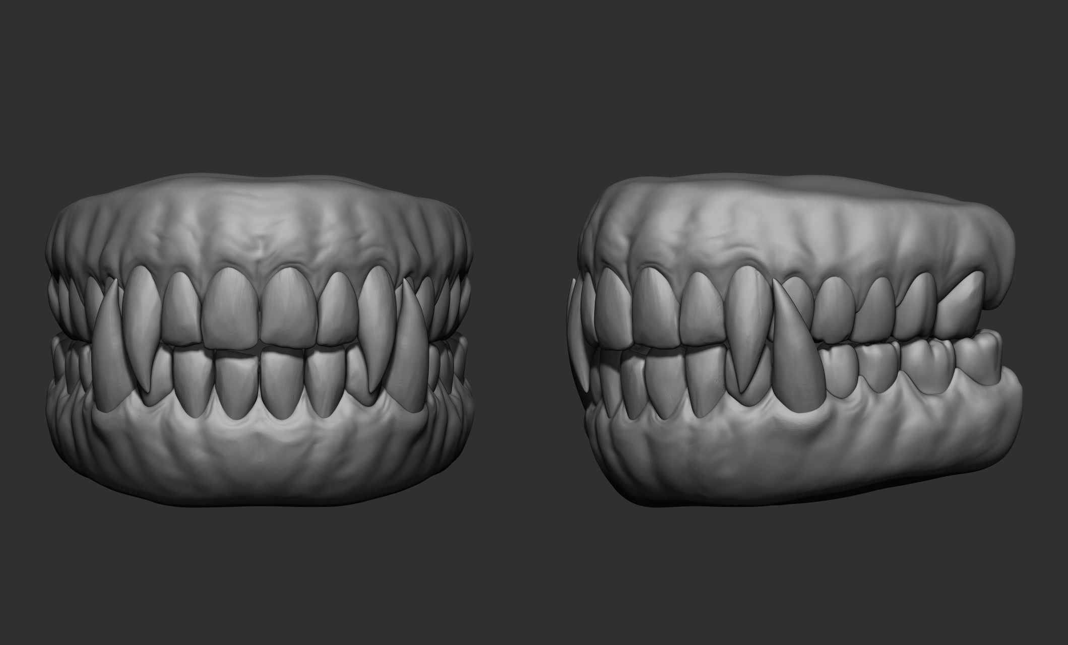 Creature  Monster Teeth 3D model_25