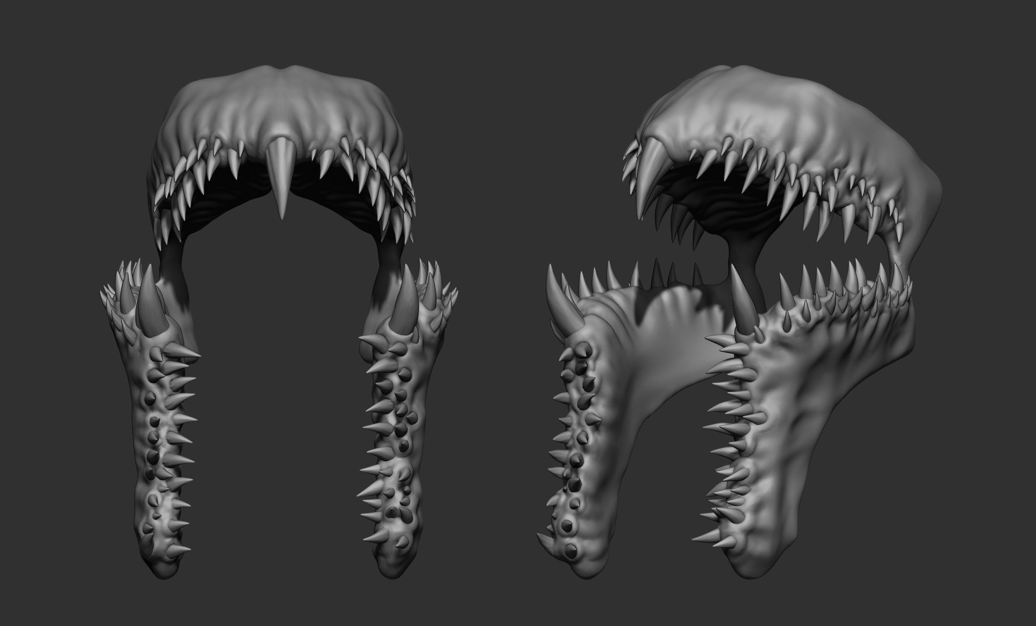 Creature  Monster Teeth 3D model_22