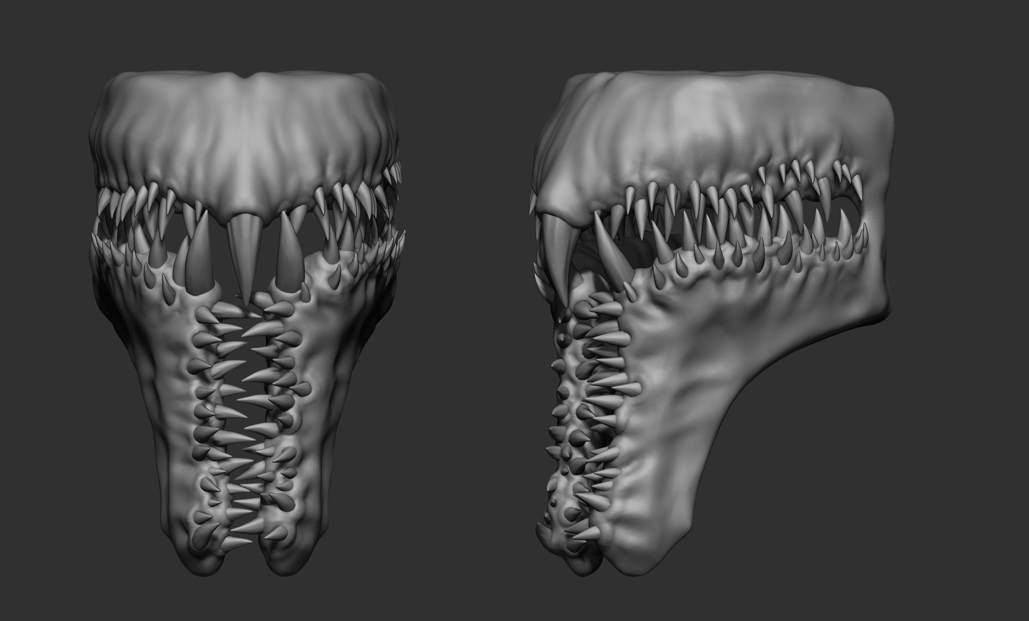 Creature  Monster Teeth 3D model_41