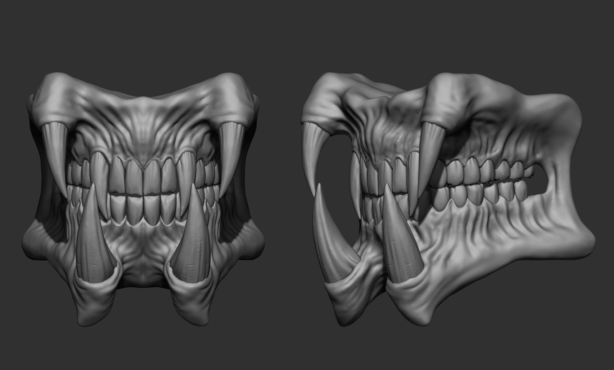 Creature  Monster Teeth 3D model_34