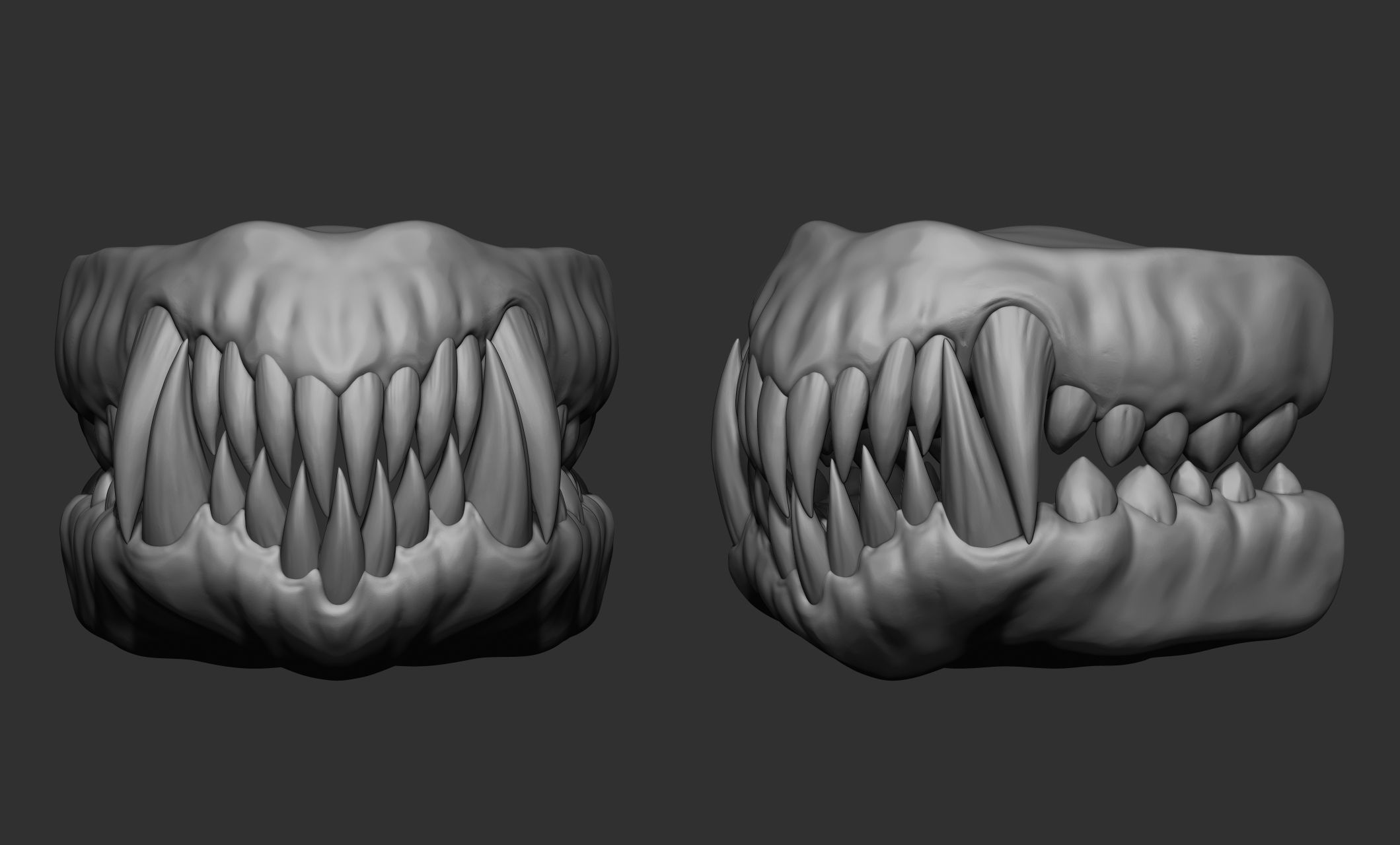 Creature  Monster Teeth 3D model_33