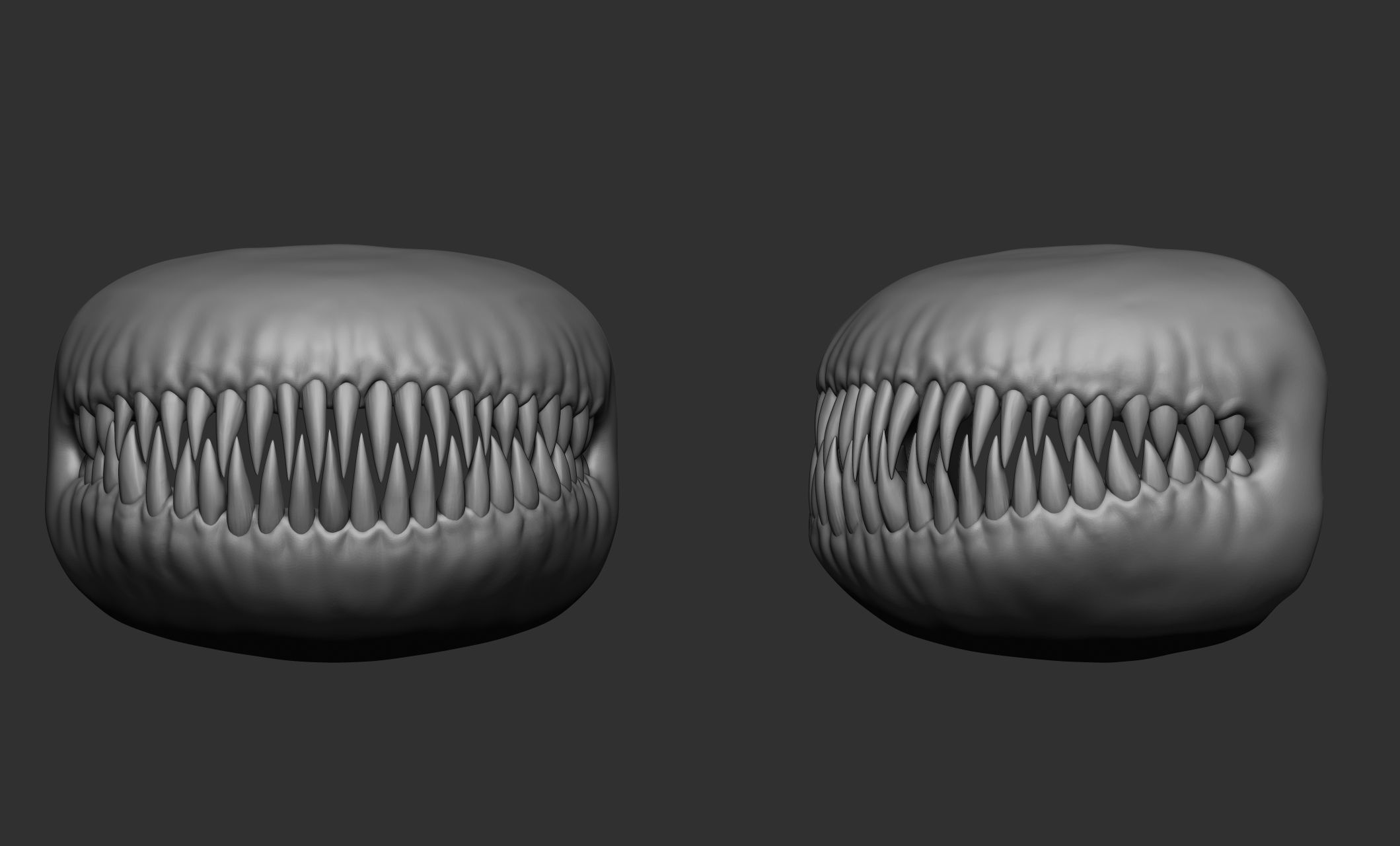 Creature  Monster Teeth 3D model_38
