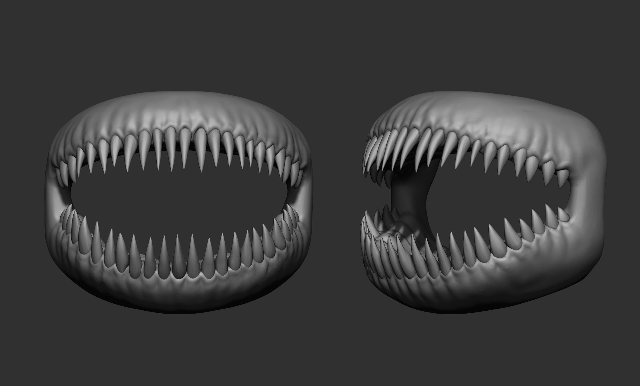 Creature  Monster Teeth 3D model_17