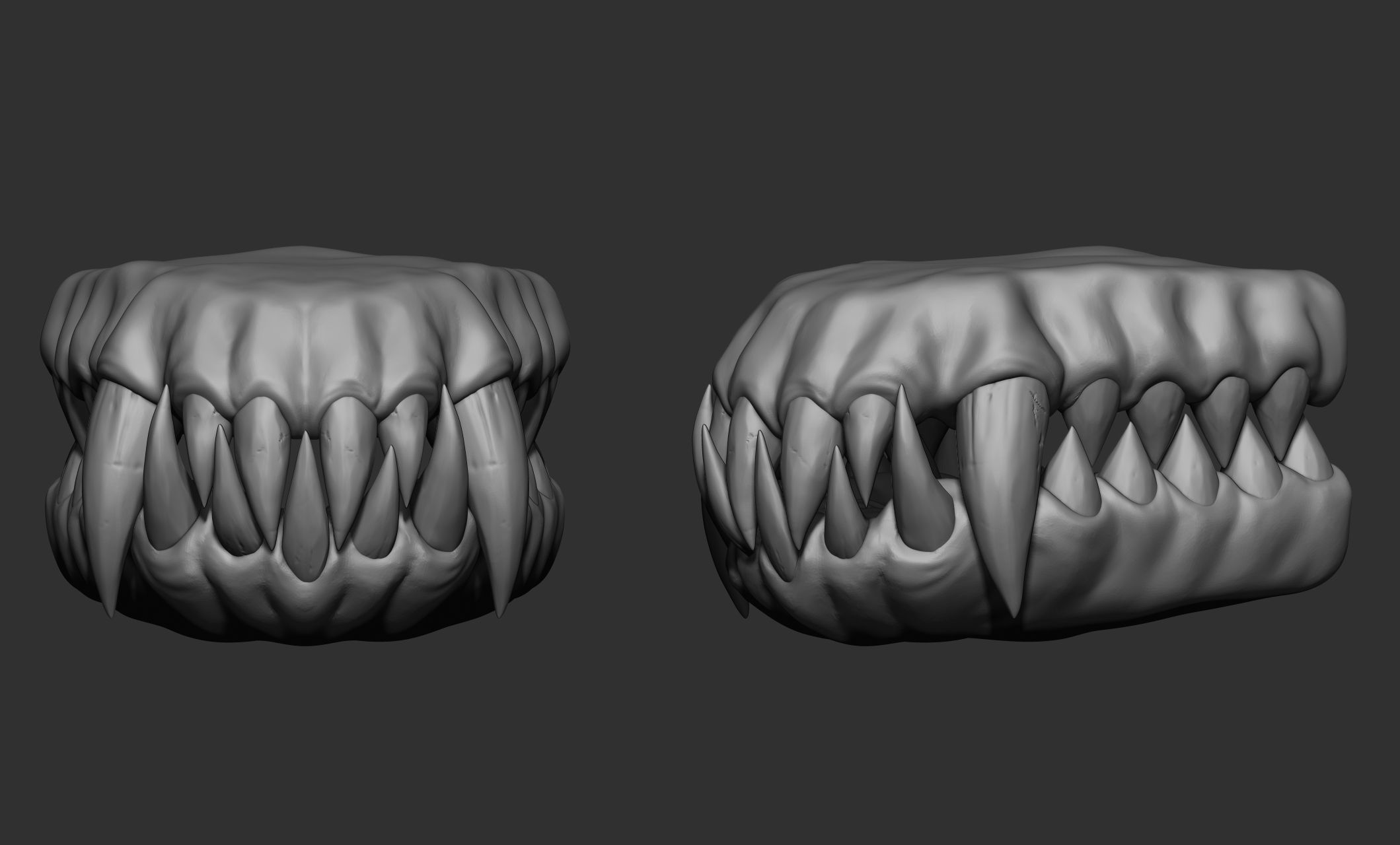 Creature  Monster Teeth 3D model_35