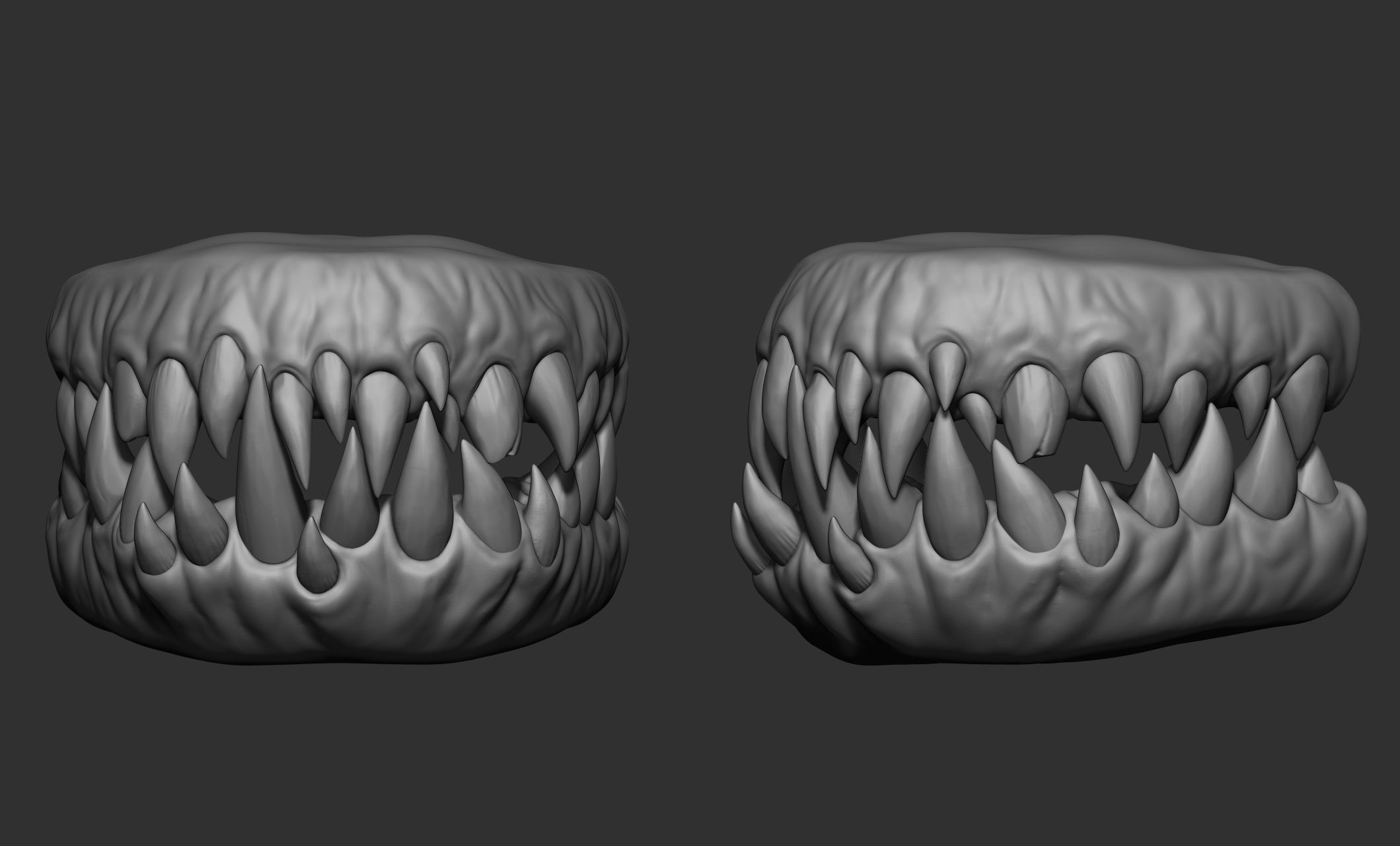 Creature  Monster Teeth 3D model_29