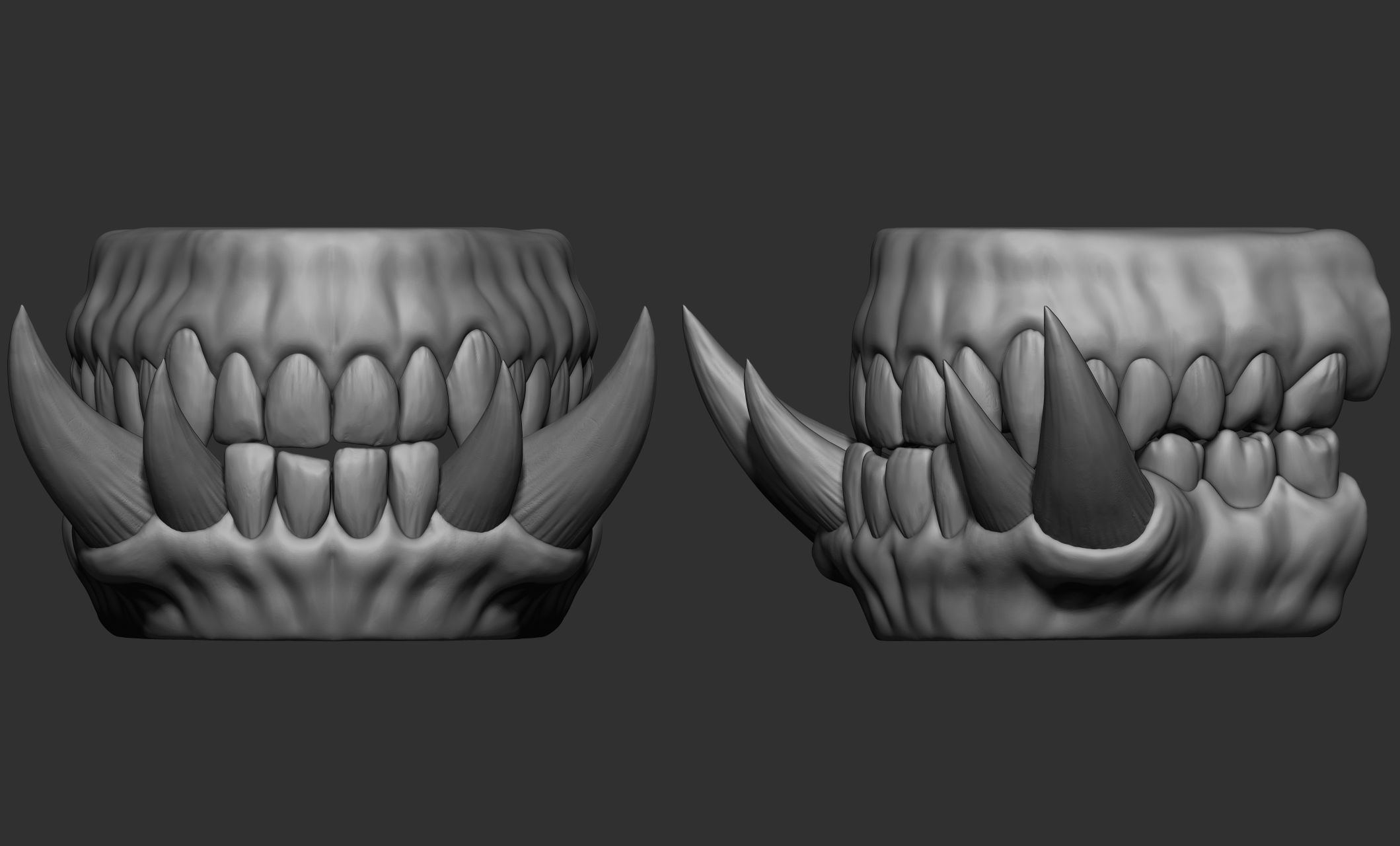 Creature  Monster Teeth 3D model_30