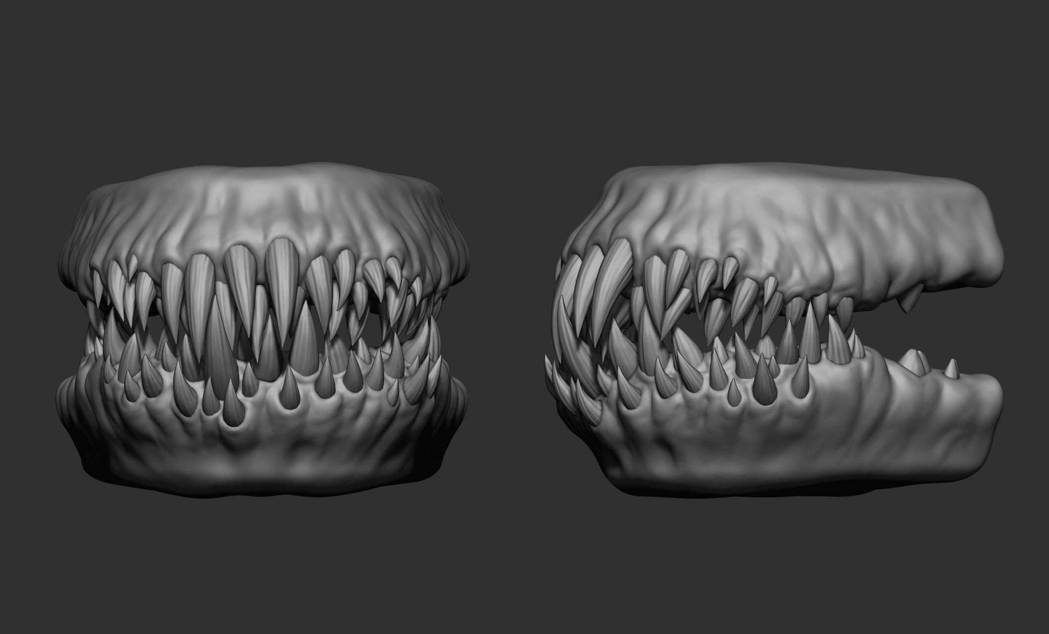 Creature  Monster Teeth 3D model_32