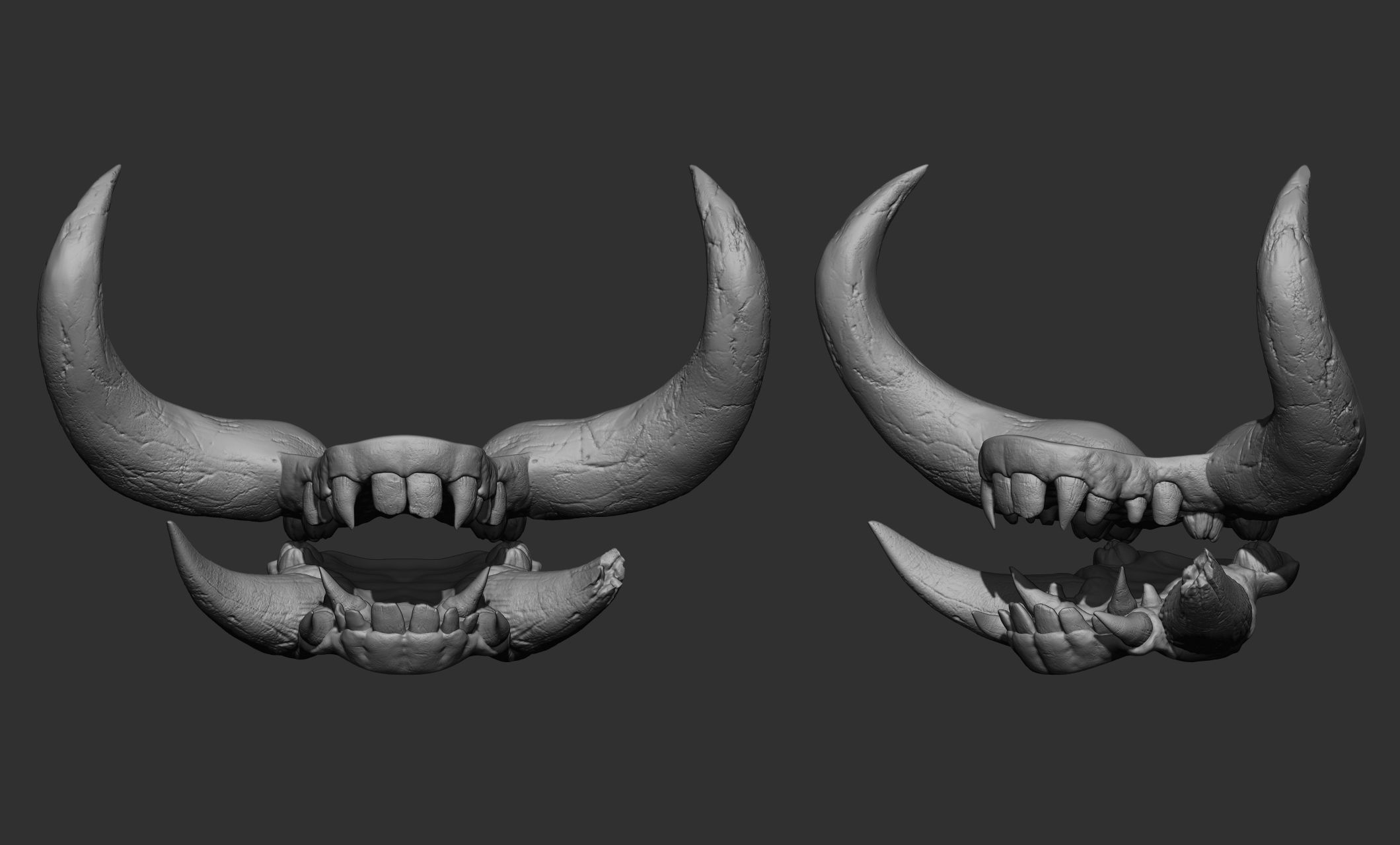 Creature  Monster Teeth 3D model_2