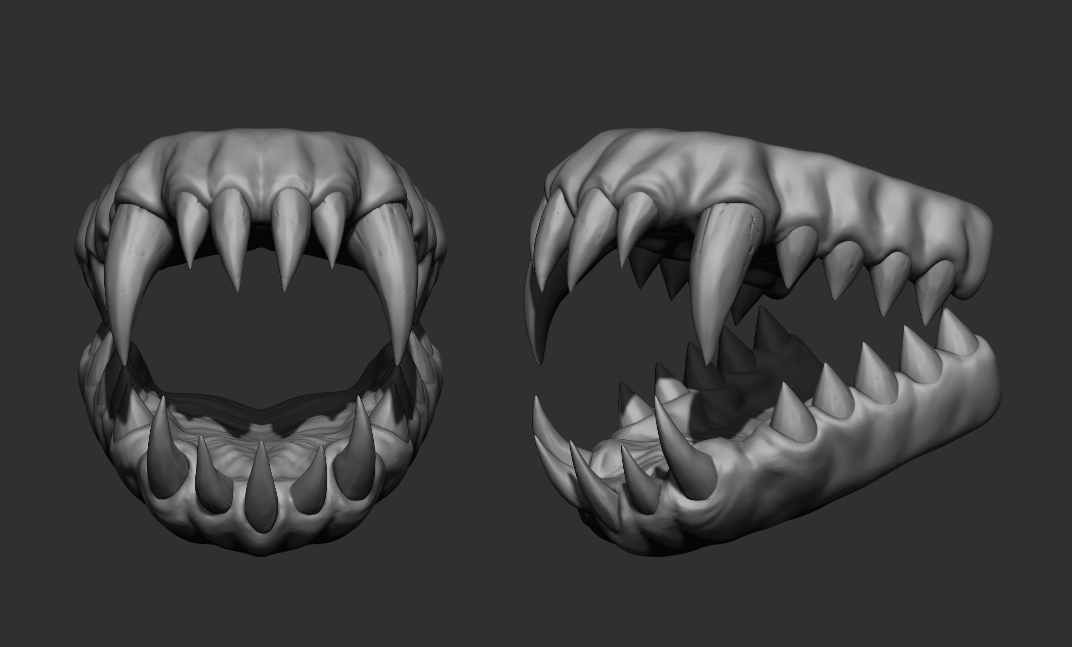 Creature  Monster Teeth 3D model_14