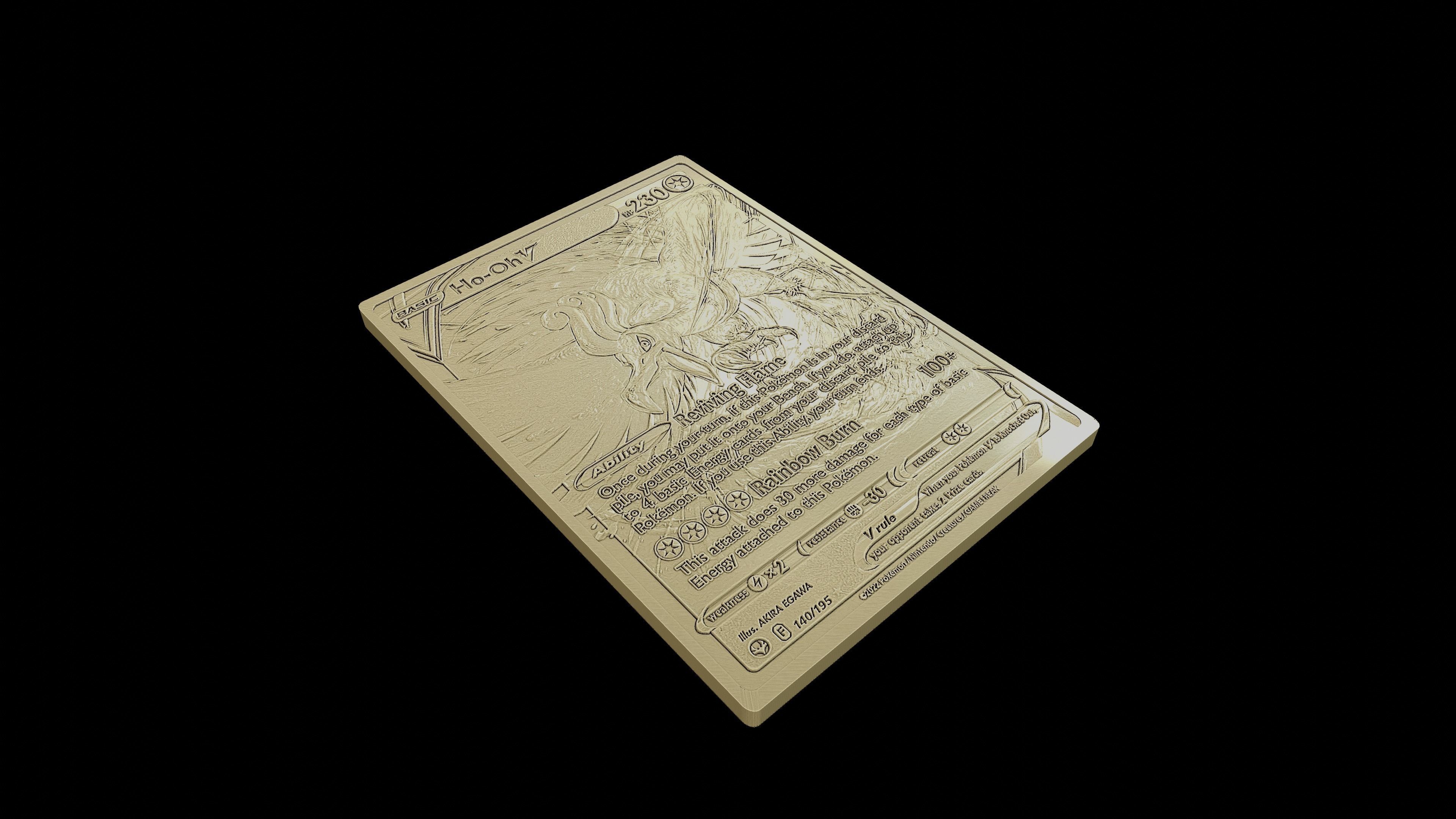 Ho-Oh Pokemon 3D print model_4