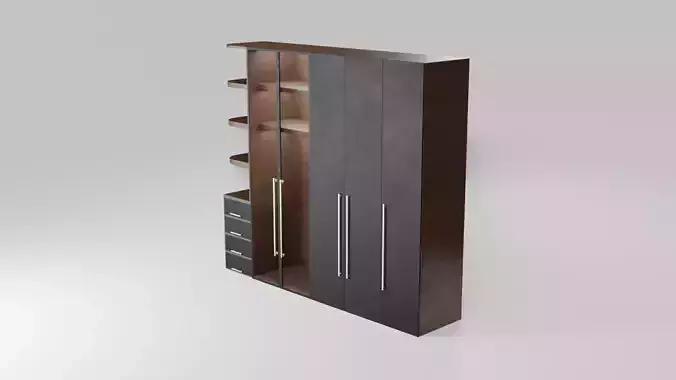 Modern closet wardrobe id12