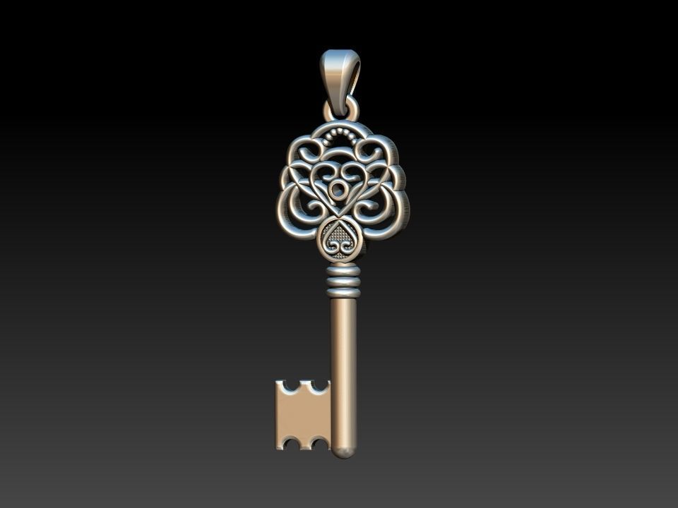 Key Chave Pendant 3D print model_6