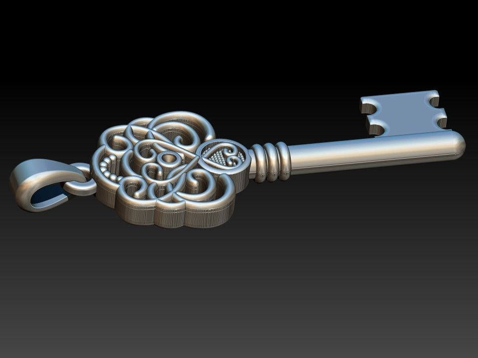 Key Chave Pendant 3D print model_16