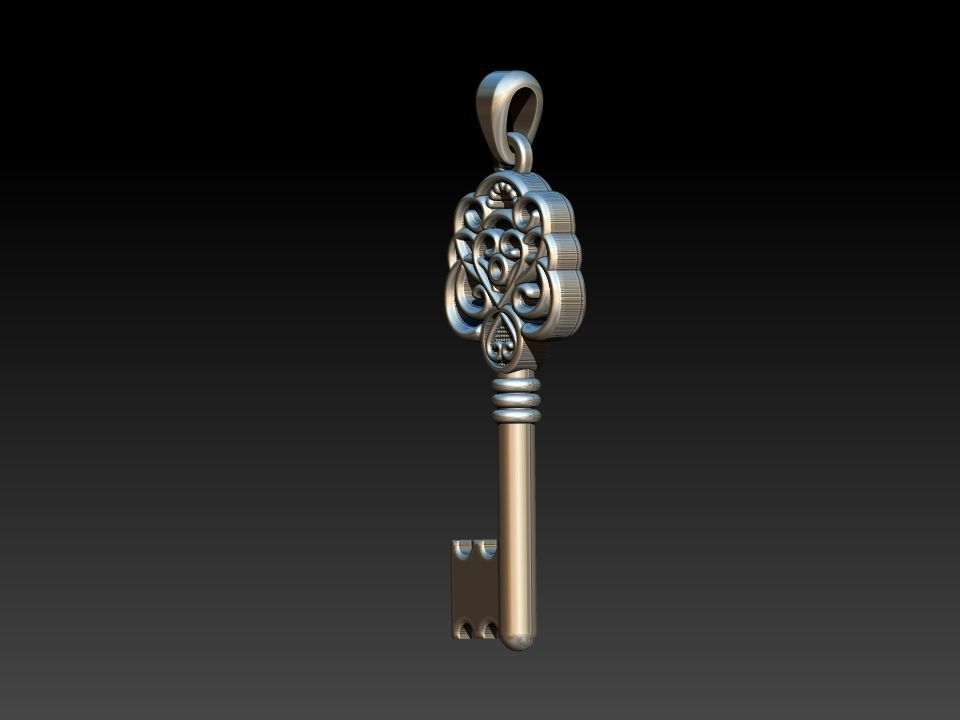 Key Chave Pendant 3D print model_5