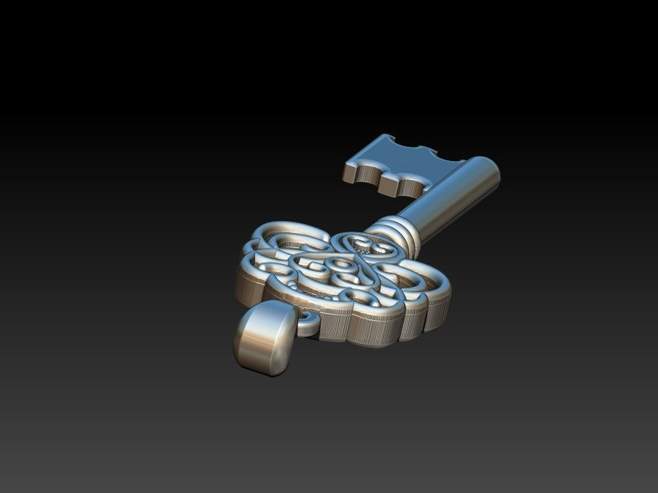 Key Chave Pendant 3D print model_15