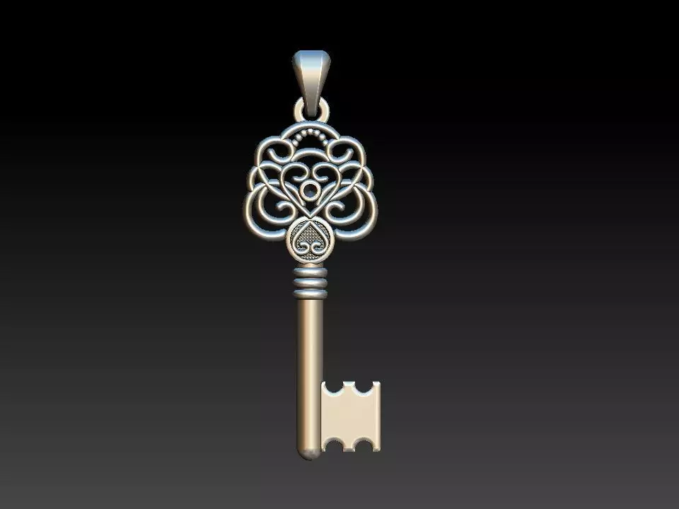Key Chave Pendant 3D print model_0