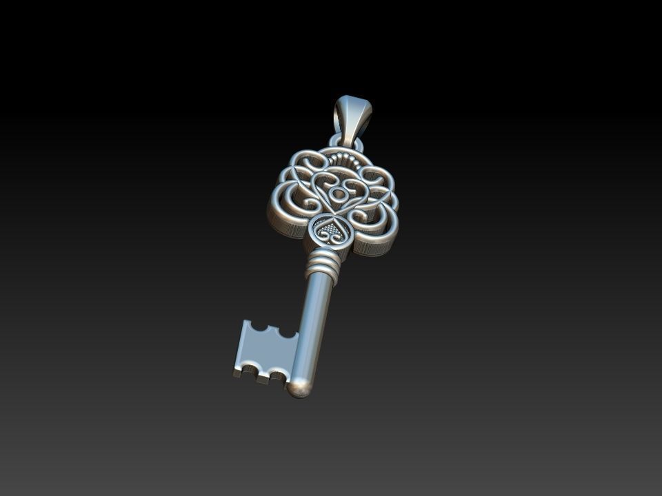 Key Chave Pendant 3D print model_8