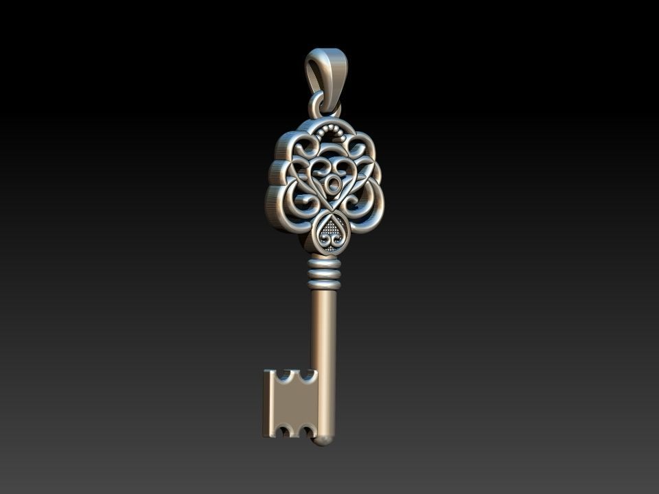 Key Chave Pendant 3D print model_7