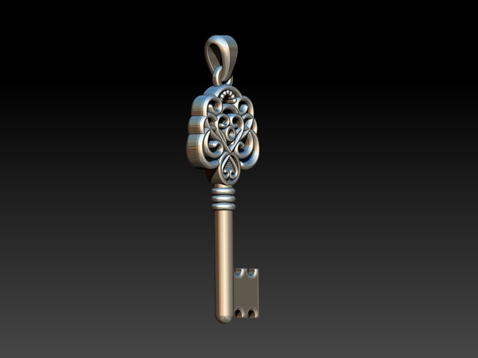 Key Chave Pendant 3D print model_2