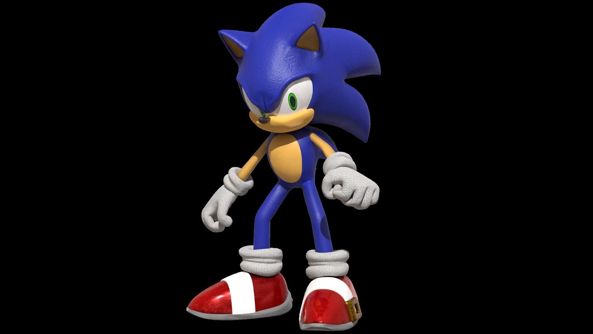 Sonic The Hedgehog 3D model_1