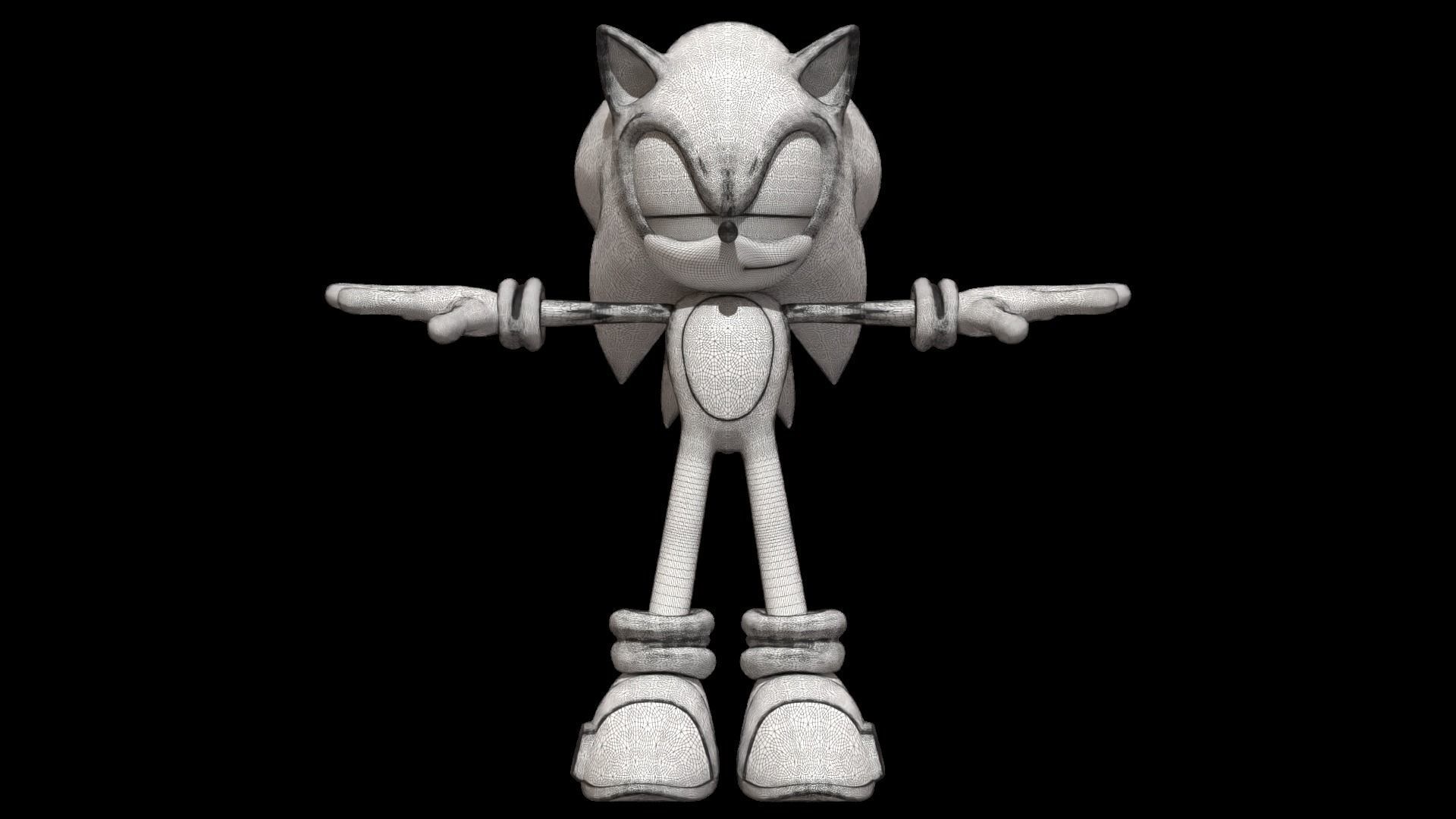 Sonic The Hedgehog 3D model_5