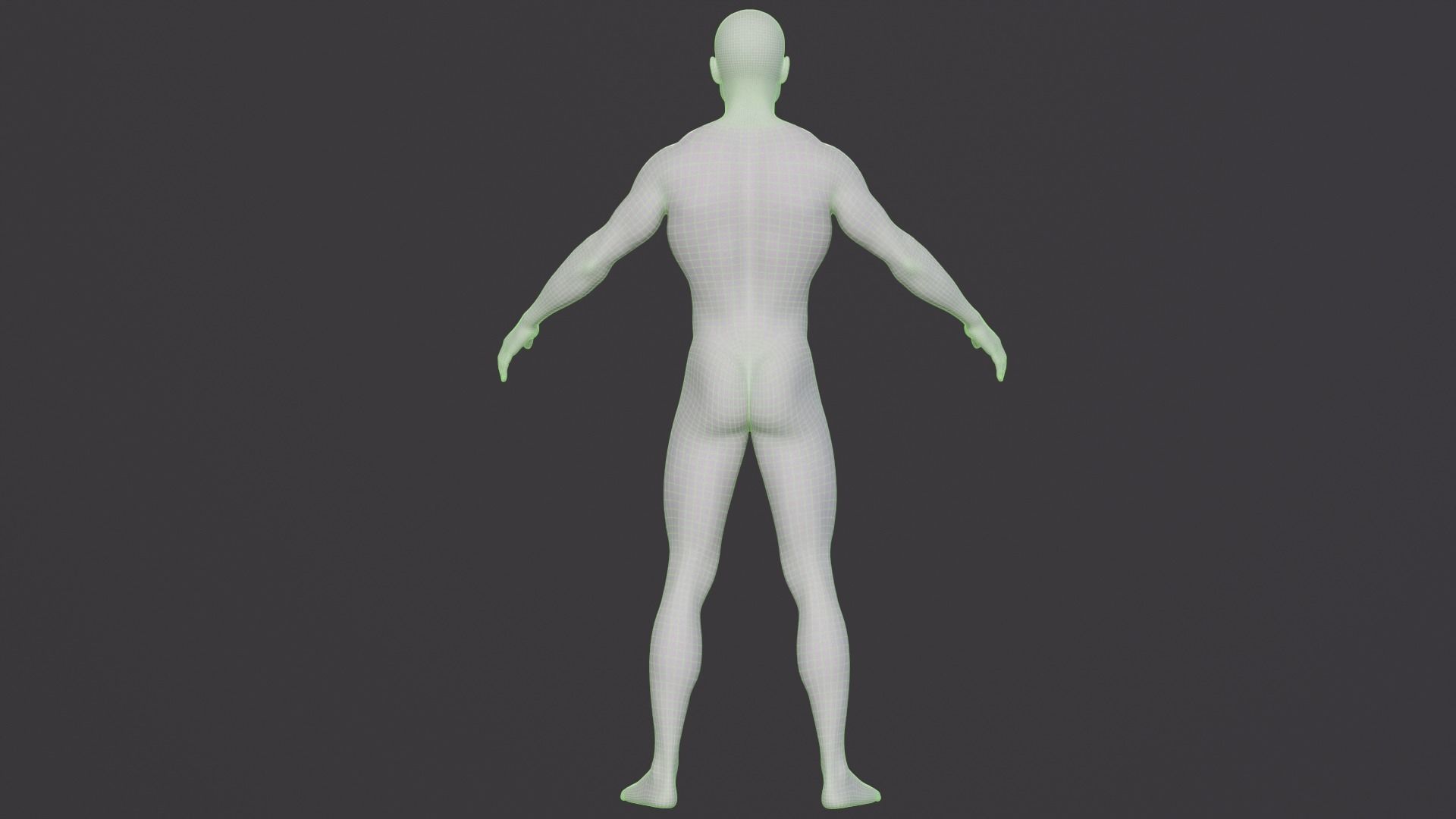 Rigged human low poly model Low-poly 3D model_6