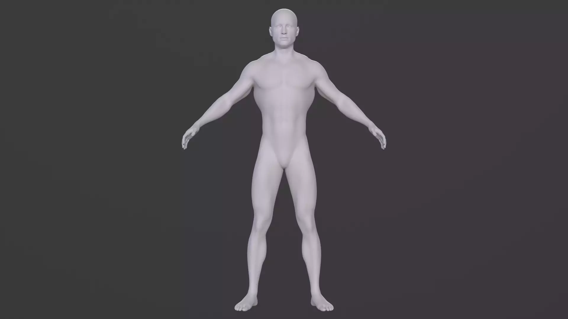Rigged human low poly model Low-poly 3D model_0